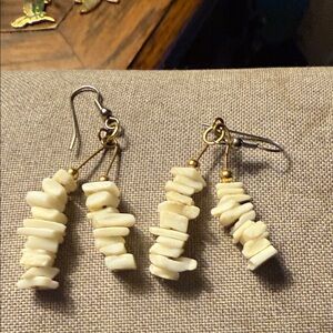 Elegant Pukka Shell Dangle Earrings
